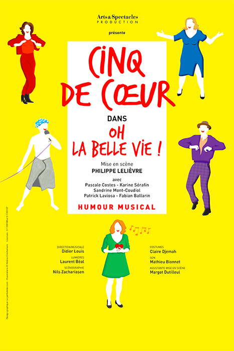 Affiche Cinq de Coeur Oh la Belle Vie